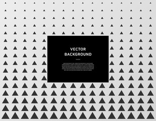 Geometric pattern black and white vector background.