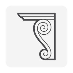 crown cornice icon © DifferR