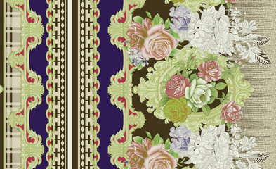 seamless pattern with flowers