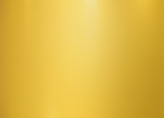 metallic gold foil texture polished glossy abstract background with copy space, metal gradient template for gold border, frame, ribbon design