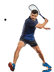 squash player man isolated white background - 321958620