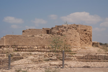 Antipatris (Tel Afek), near the Yarkon river in Israel. It was also an old Ottoman fortress.