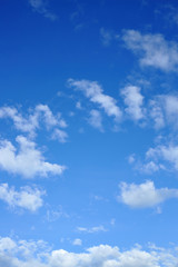 white cloud on blue sky in the morning, clear weather day background