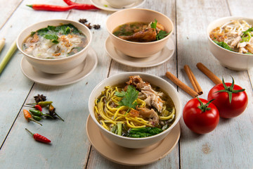 traditional malay style soup noodles
