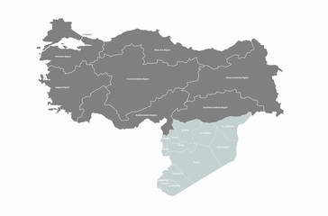 middle east countries map. world map of arab country. 