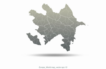 europe map. europe countries map. graphic vector of eu map.. 