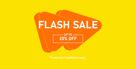 flash sale promotion advertising material Vector. Useful for ad, social media, brochure, email, flyer, leaflet, poster, web ad, ect.