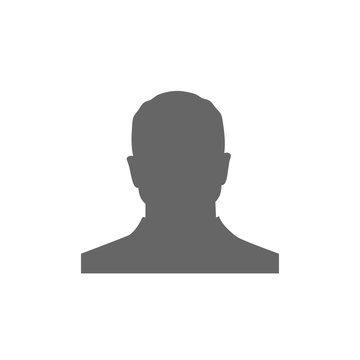 man profile person silhouette user isolated vector