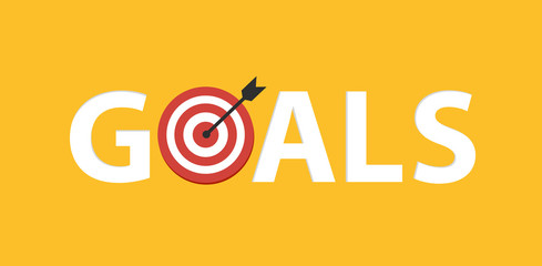 The arrow presses the target button., Focusing on goals, success, successful investment, successful business strategy, targeted investment strategies, icon illustrations and vector