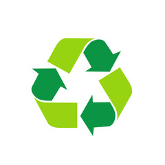 Obraz premium The recycling symbol is reused. icon- Vector