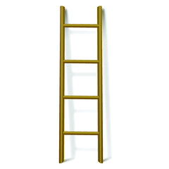 wood brown. vector step ladder, success, go up