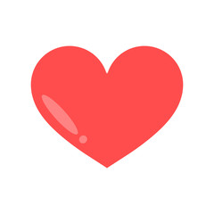 Pink heart on the day of love Valentine day