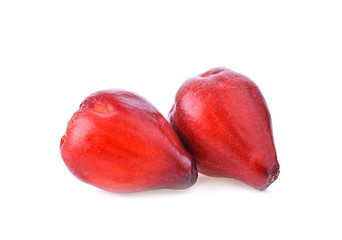 Syzygium malaccense on white background
