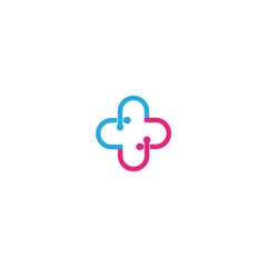 Love health logo template icon design