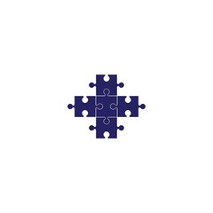 Autism health logo template icon design