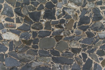 Stone texture at front view