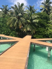The tropical resort, Maldives
