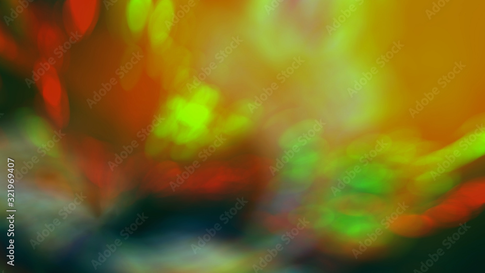 Poster abstract background of bright multi-colored highlights, blurred image, 3d rendering