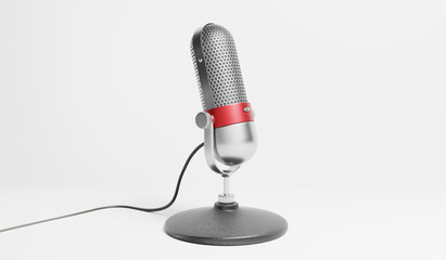 Old fashion retro microphone