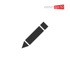 Pencil or Pen Icon Design Vector