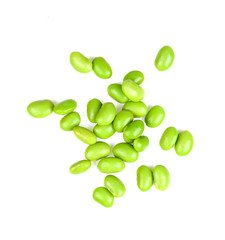 edamame or soybeans isolate on white background