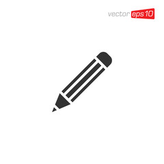 Pencil or Pen Icon Design Vector