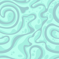 Fototapeta na wymiar Vector texture of flowing blue water on a faded background. Pattern for decoration of fabrics or wrapping paper.