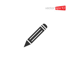 Pencil or Pen Icon Design Vector