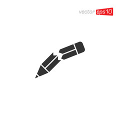 Pencil or Pen Icon Design Vector