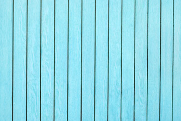 Fototapeta na wymiar Light and bright blue green wood texture surface with natural pattern background, horizontal wood planks