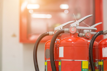 fire extinguishers available in fire emergencies.