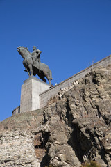 Georgia, Tbilisi, Statue of King Wachtang 
