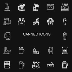Editable 22 canned icons for web and mobile