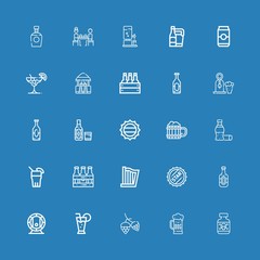 Editable 25 beer icons for web and mobile