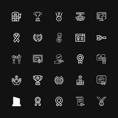 Editable 25 prize icons for web and mobile