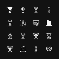 Editable 16 champ icons for web and mobile