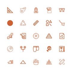 Editable 25 triangle icons for web and mobile