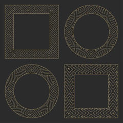 Linear decorative frame.