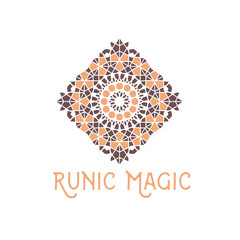 Oriental Geometric Circular Symbol