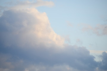 冬の夕方の空