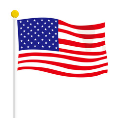 アメリカ国旗　イラスト