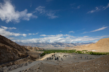 View or Leh from Khardungla, Ladakh, India, India