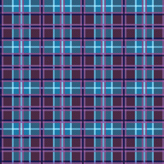 Checkered tartan fabric seamless pattern in muted colors