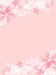 Obraz na płótnie Canvas 桜の花のイラスト背景