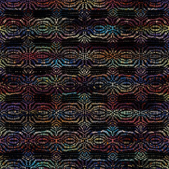 Vector ethnic tribal pattern. Seamless art image.