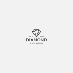 Naklejka premium Diamond logo premium, vector illustration