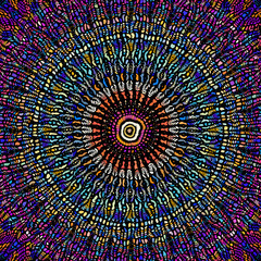 Seamless mosaic tile pattern. Mosaic mandala..