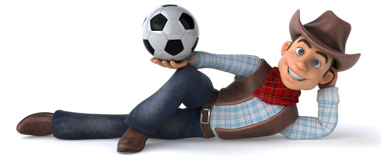 Fun Cowboy - 3D Illustration