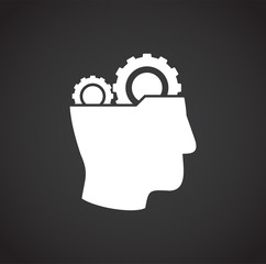 High performance related icon on background for graphic and web design. Creative illustration concept symbol for web or mobile app