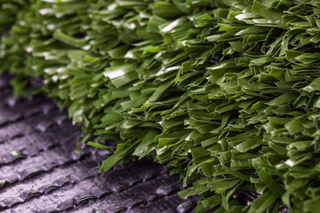 Obraz premium Artificial grass high quality closeup